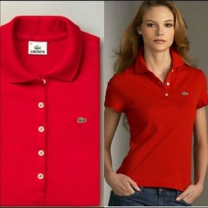 NWOT! Lacoste Slim fit Cotton Piqué Polo Shirt